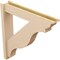 Ekena Millwork 6-in W x 32-in D x 32-in H Funston Trad Rough Cedar Woodgrain TimberThane Outlooker, Primed Tan OUTUR060X32X32FST04RCPR - alternate 6